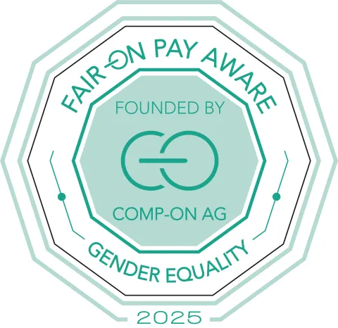 Gender equality certificate from Fair on pay aware for the year of 2025